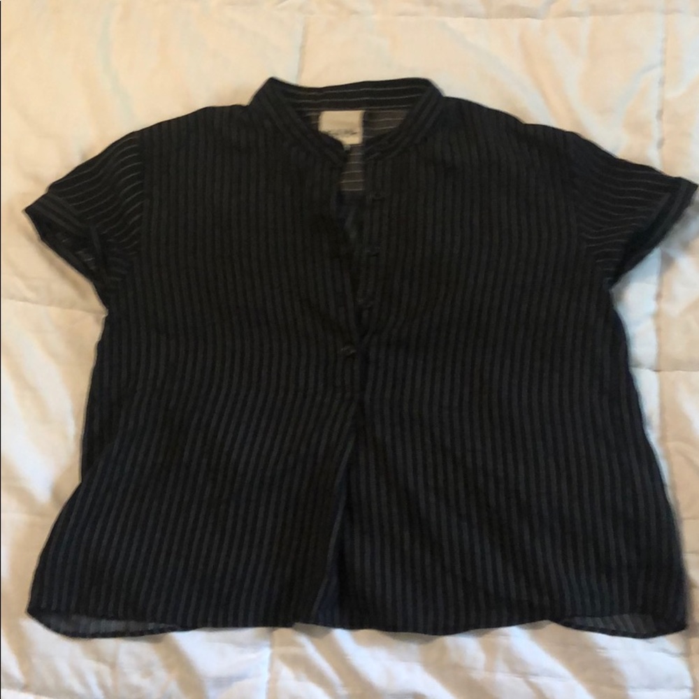 Open back dress shirt